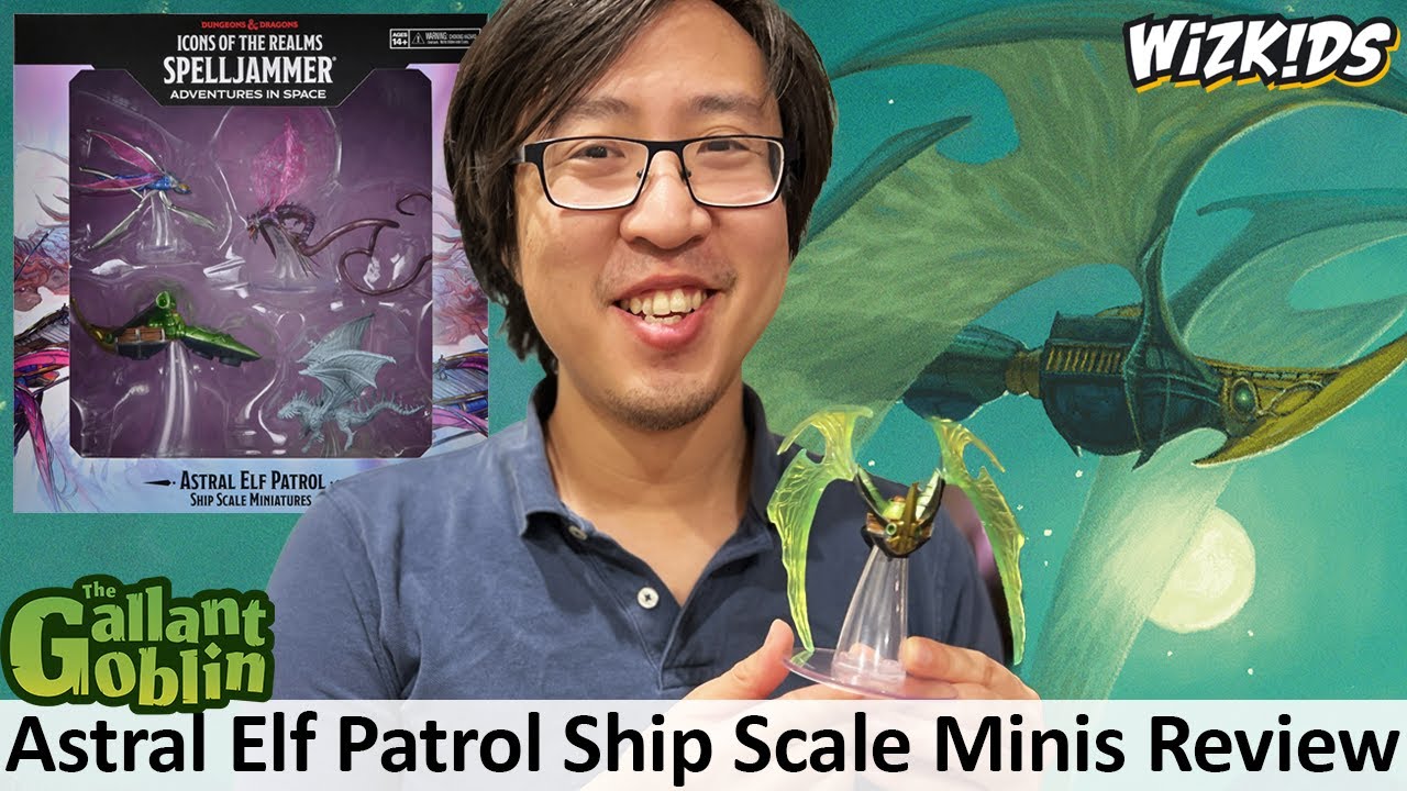 Astral Elf Patrol &mdash; Миниатюры кораблей Spelljammer &mdash; WizKids D&D Icons of the Realms