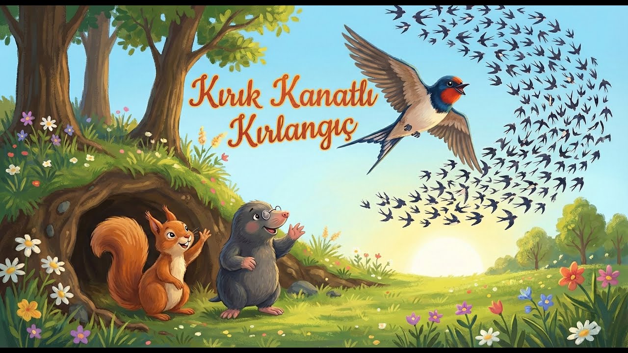 Kırık Kanatlı Kırlangıç - Uyku Zamanı Masalları #47 #masal #masaldinle #uykumasalı #çocuk #uyku