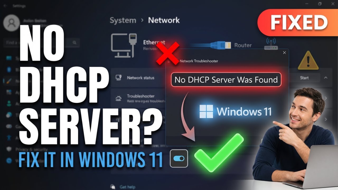 How to Fix &ldquo;No DHCP Server Was Found&rdquo; in Windows 11