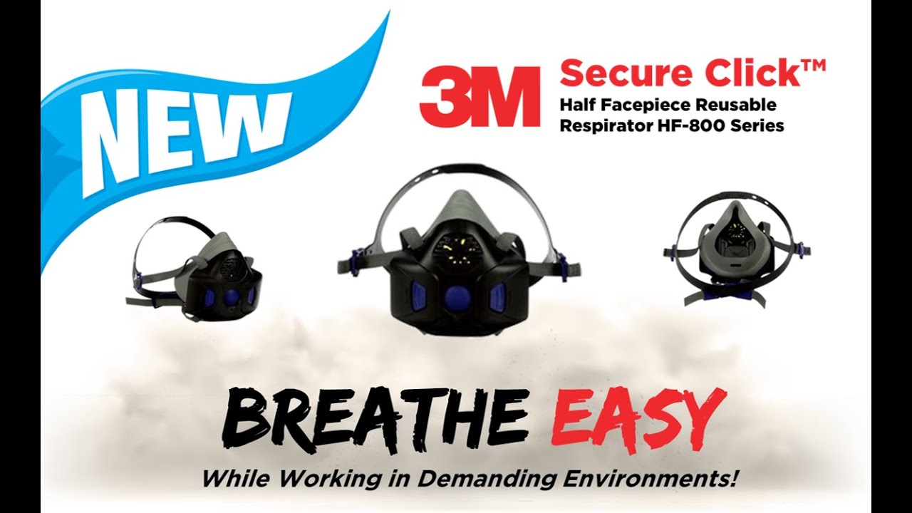 Central_McGowan_New 3M Secure Click Half Respirator