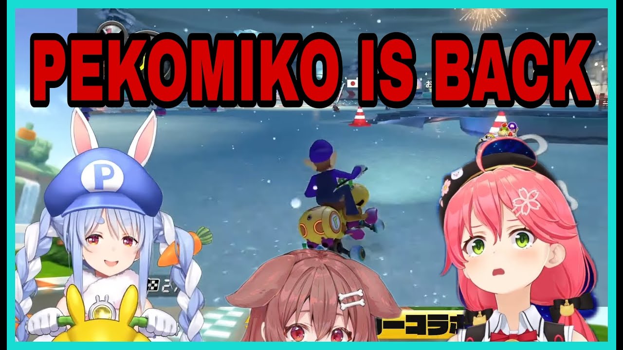 Pekora Miko Korone Is Back In Business | Mario Kart [Hololive/Eng Sub]