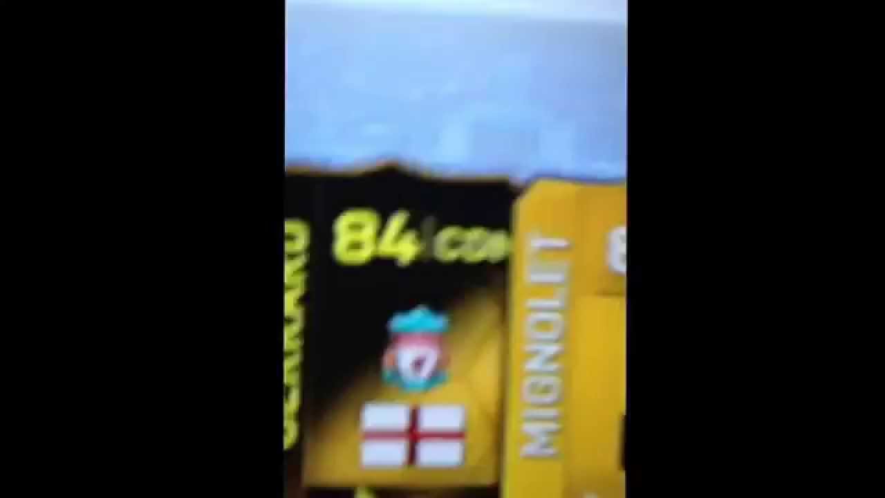 Steven Gerrard inform Pack opening reaction :D