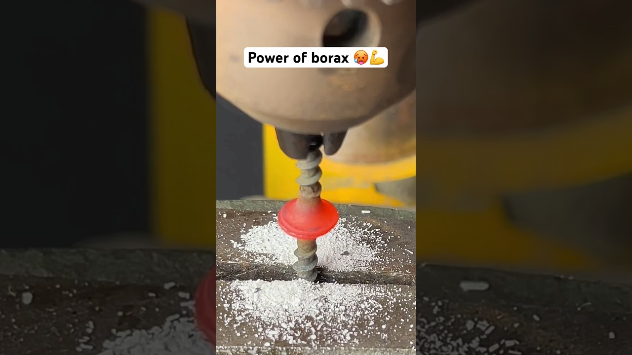 Friction Welding with Borax powder 🔥 #asmr #satisfyingvideo