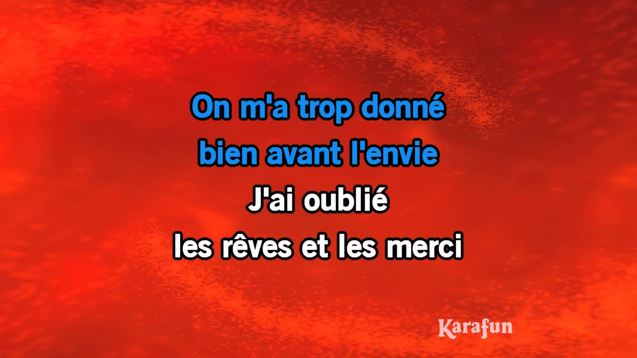 Karaoké L'envie - Johnny Hallyday *