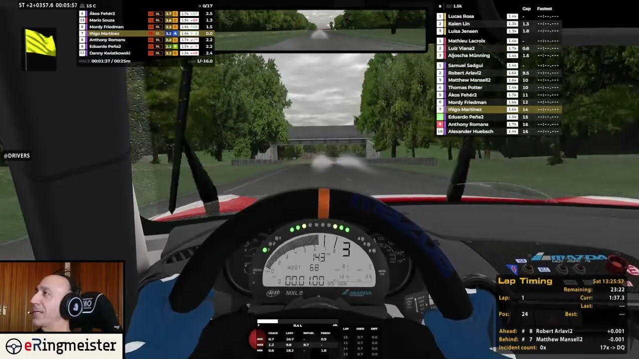 iRacing - eRingmeister en directo Summit Point - Production Car Sim Lab Challenge