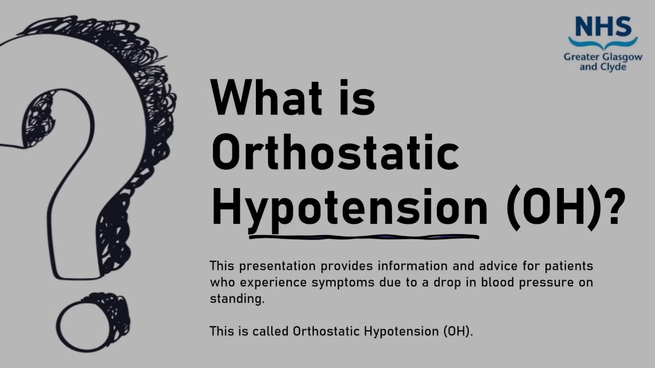 NHSGGC - Orthostatic Hypotension (OH)