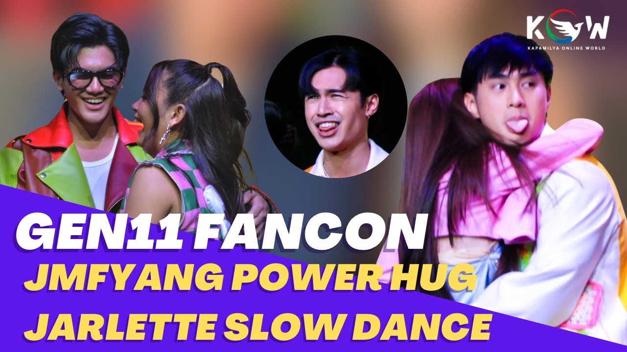 JMFyang nag 10 Seconds power hug! JarLette nag Slow dance with Dylan wacky face