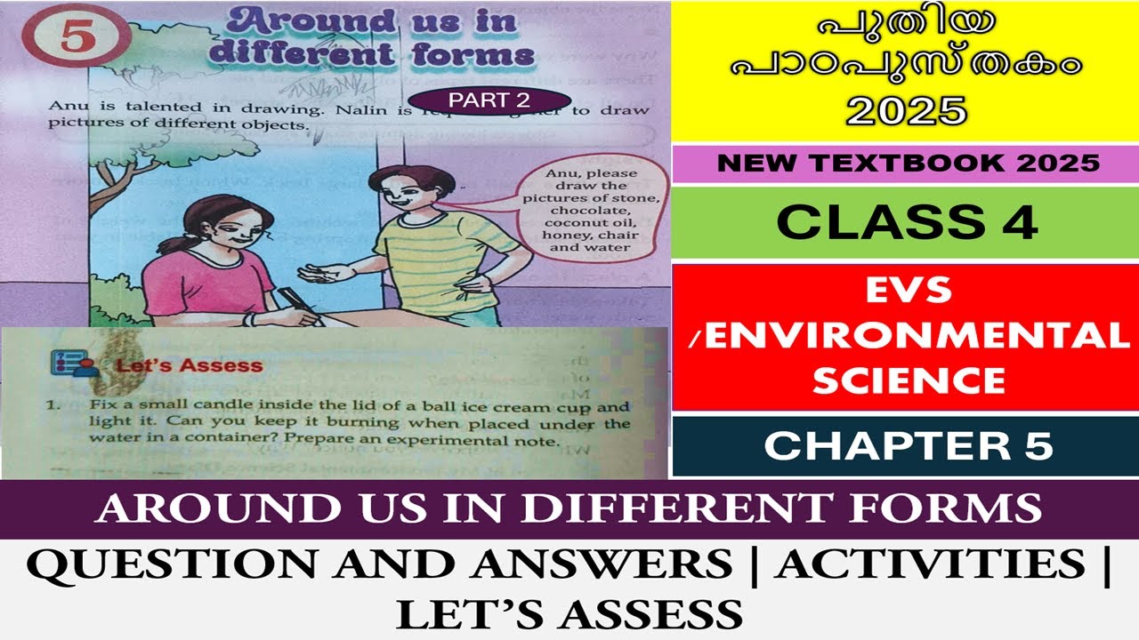 CLASS 4| EVS |AROUND US IN DIFFERENT FORMS |CHAPTER 5|LET'S ASSESS |EVS|FULL TEXTBOOK ANSWERS PART 2