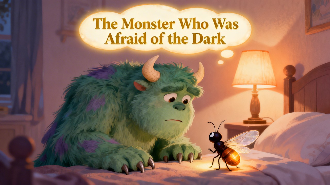 The Monster Who Was Afraid of the Dark | A Kids Rhyming Read Aloud Story | Bedtime Story