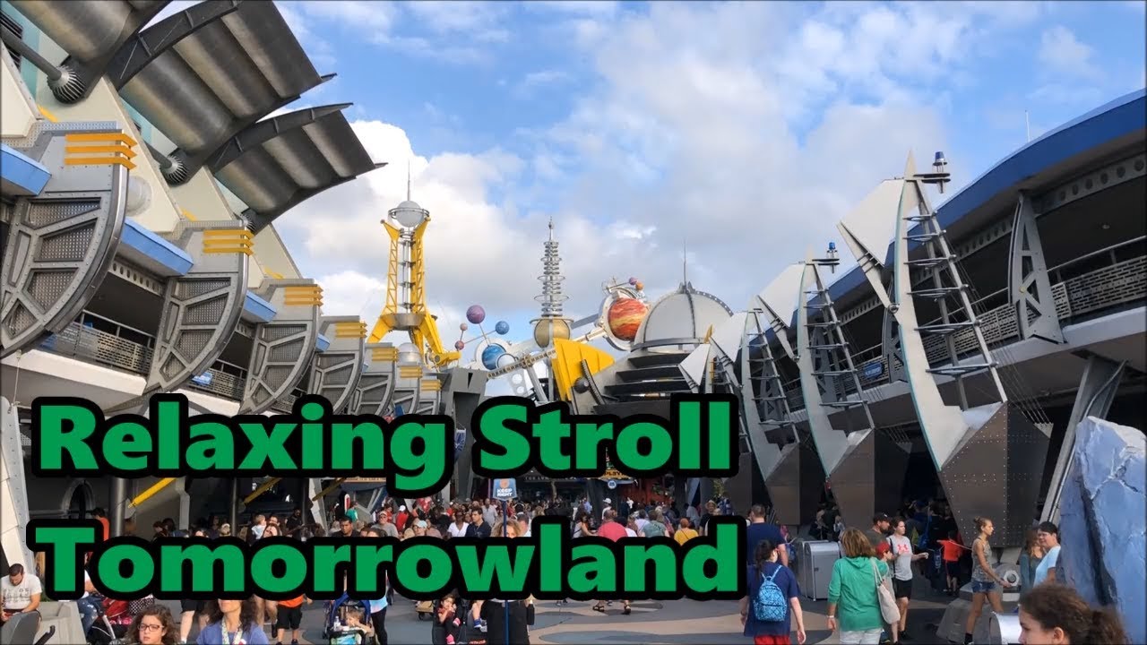 Relaxing Stroll around Tomorrowland at the Magic Kingdom | Walt Disney World
