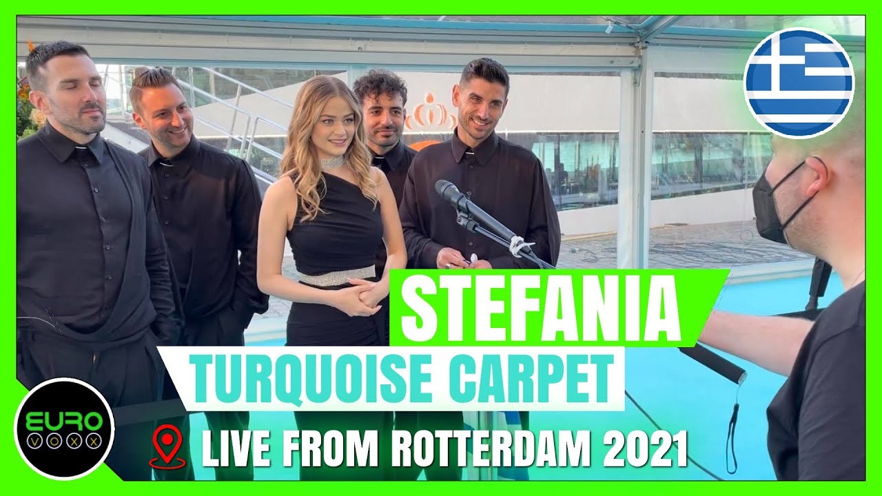 GREECE EUROVISION 2021: Stefania - Last Dance (TURQUOISE CARPET INTERVIEW) // Live from Rotterdam