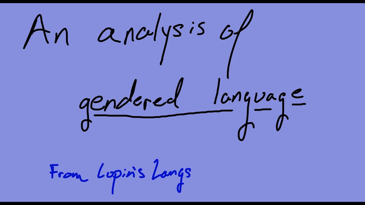 Non-Binary Language - Real Languages and Conlangs