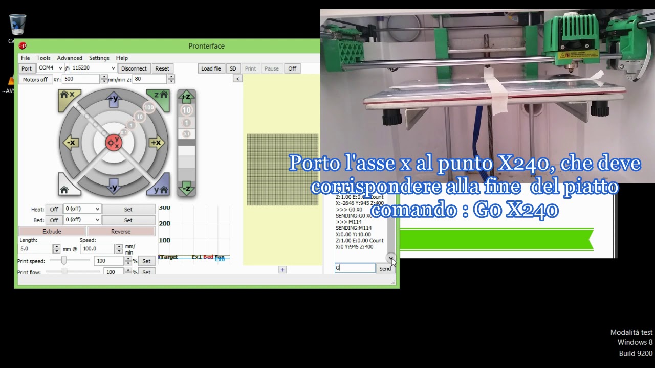 Centrare piatto della stampante 3d marlin firmware