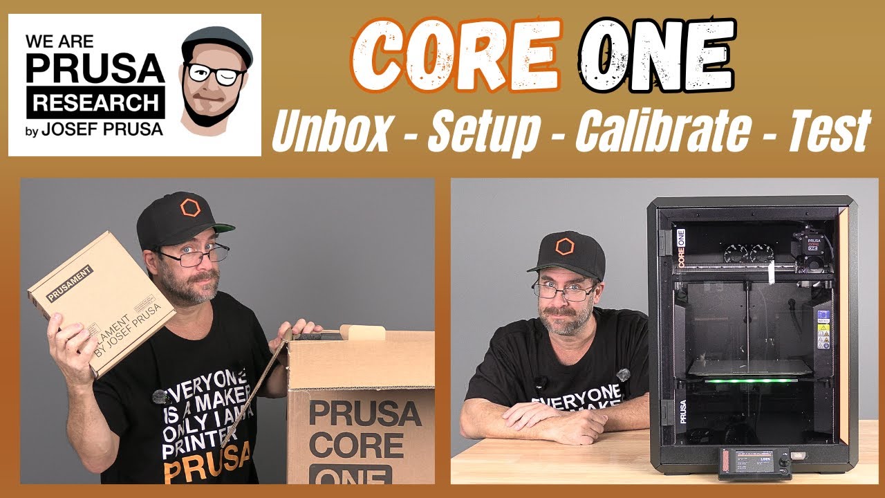 Prusa Core One: Unboxing + Assembly  + Setup +. Calibration.  Prusa Slicer + APP. 3D Printer