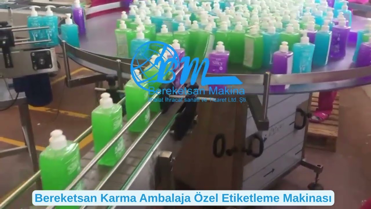 BEREKETSAN SPECIAL LABELING MACHINE FOR MIXED PACKAGING.