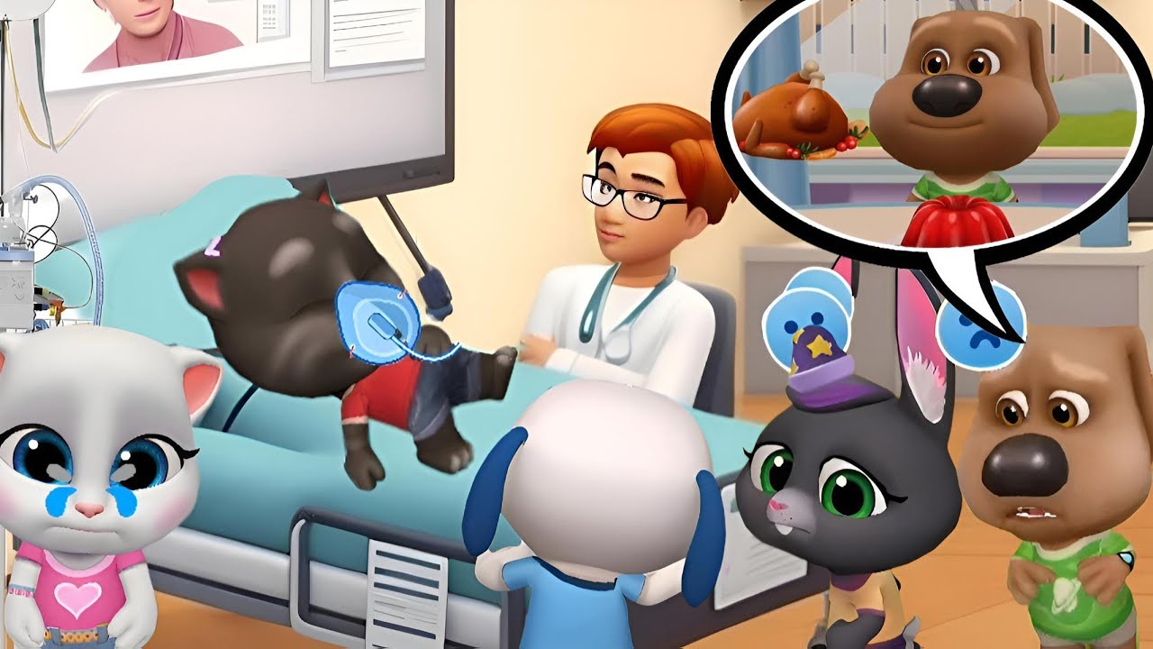 Ben Did It… But Tom Ends Up in the Hospital. My Talking Tom and friend