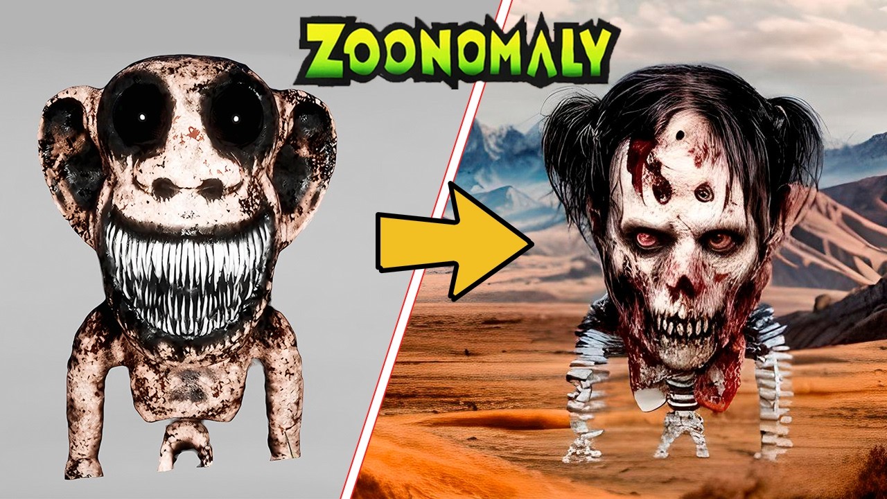 Zoonomaly Game VS Real Life | All Character Zombi version #zoonomaly #horrorgaming