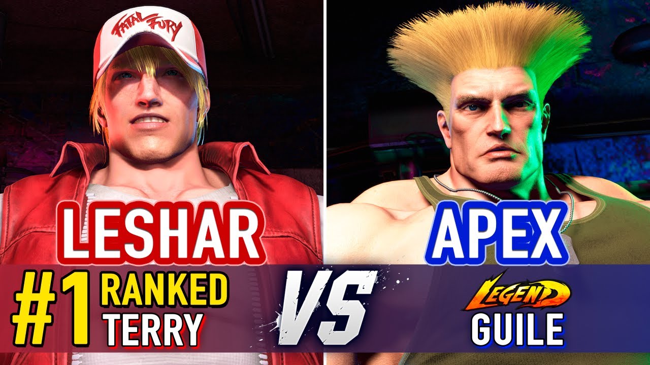 SF6 🤜 LeShar (#1 Ranked Terry) vs Apex (Guile) 🤛 Street Fighter 6 High Level Gameplay