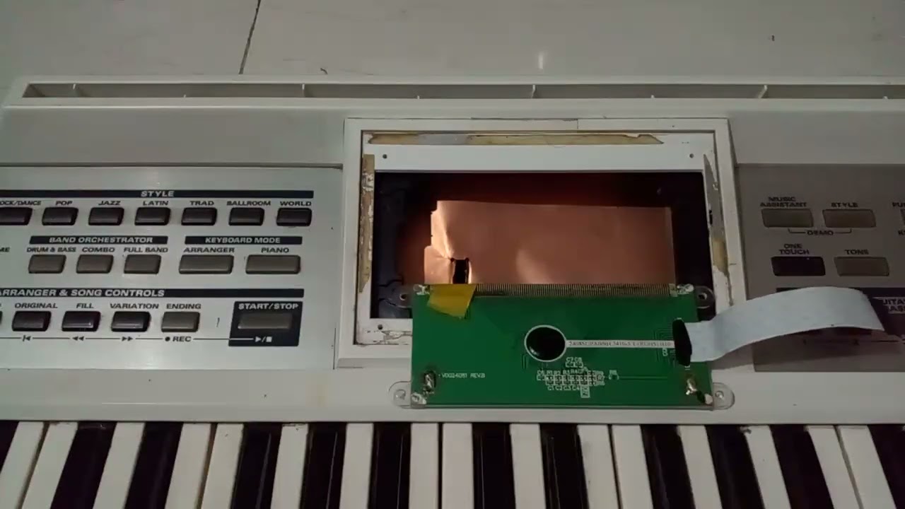 Roland keyboard LCD display repair