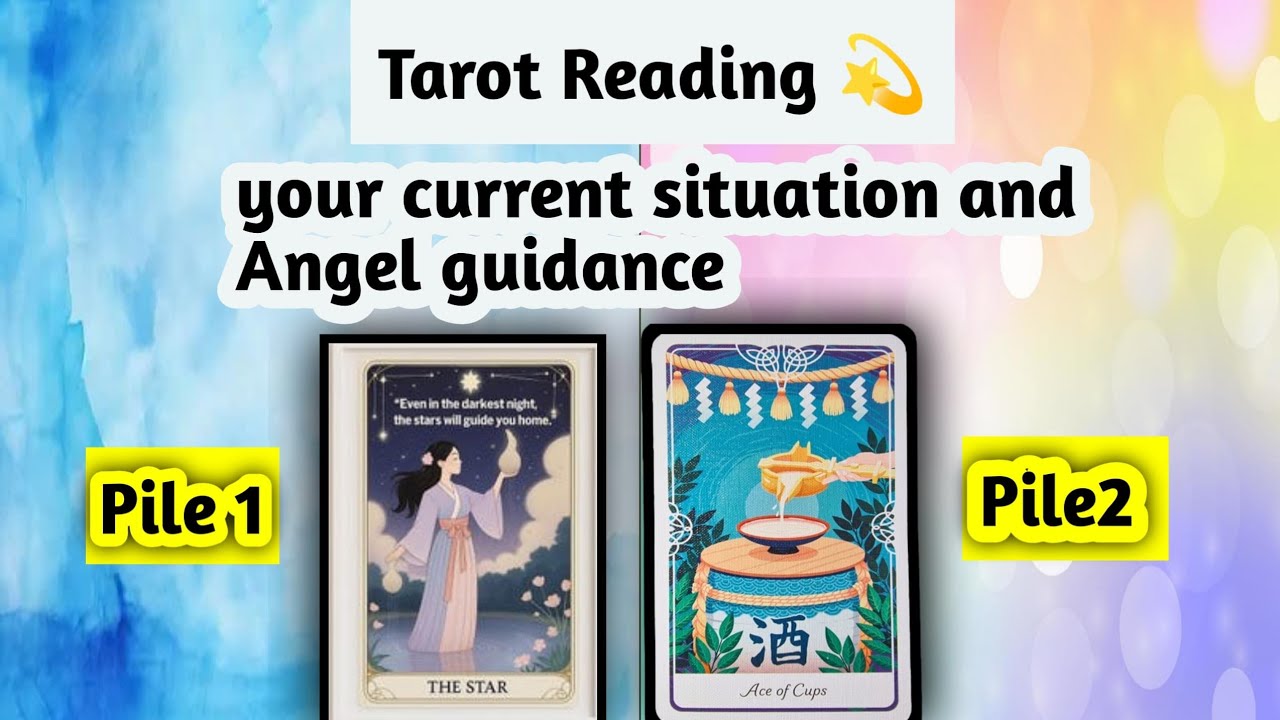 Your current situation and angel guidance 🔮✨️#pickacard #tarot 