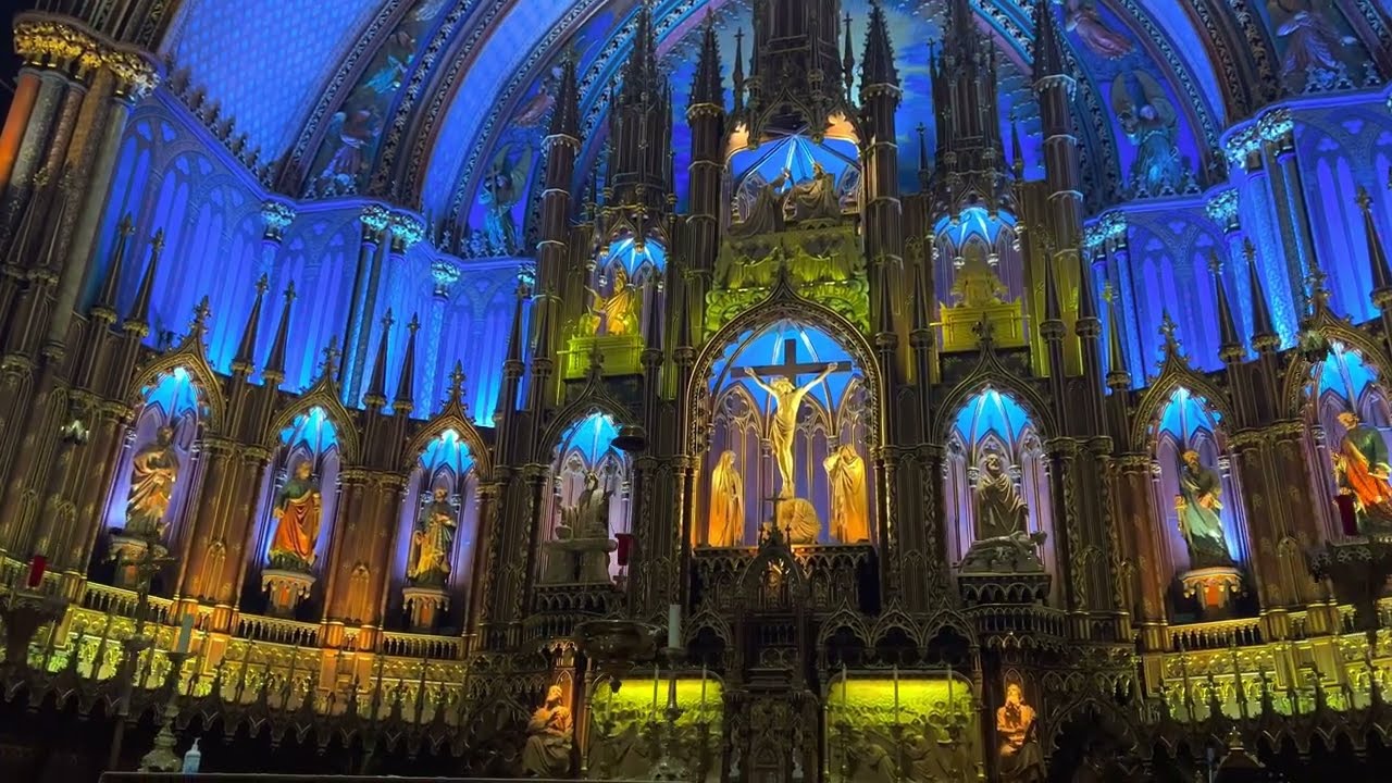 🇨🇦 Inside Montreal’s Magnificent Notre-Dame Basilica (1829) Old Montreal [4K HDR/60fps]