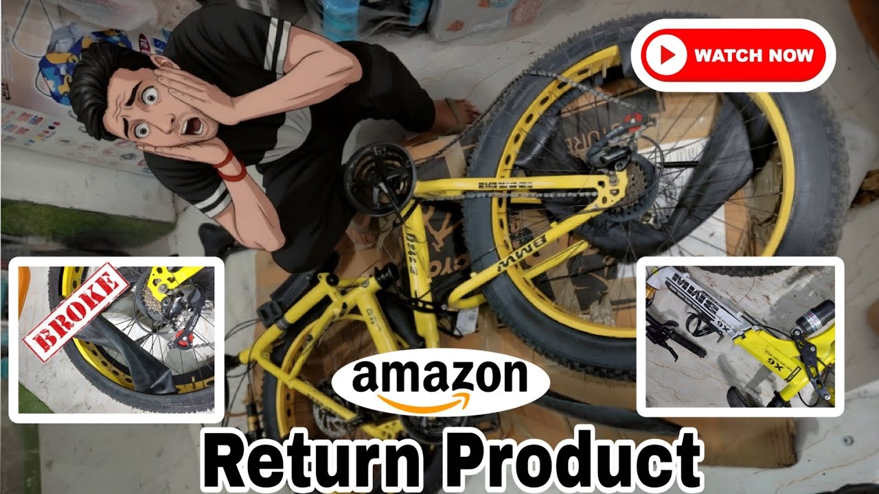 Amazon Return BMW Cycle 😱 l Foldable Fat Tyre Cycle l Shocking Condition & Review! 