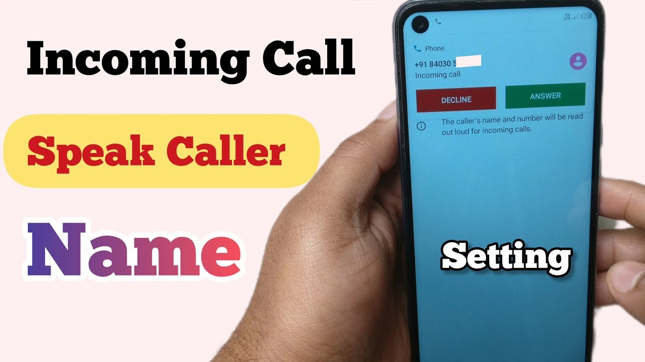 How to set incoming caller name announcer - Call name announcer android - Incoming call voice name
