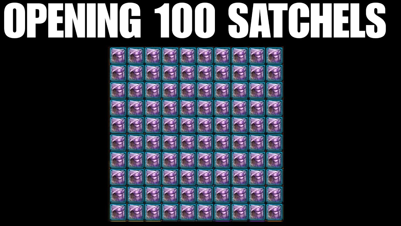 Opening 100 Satchels of Celestial Chance