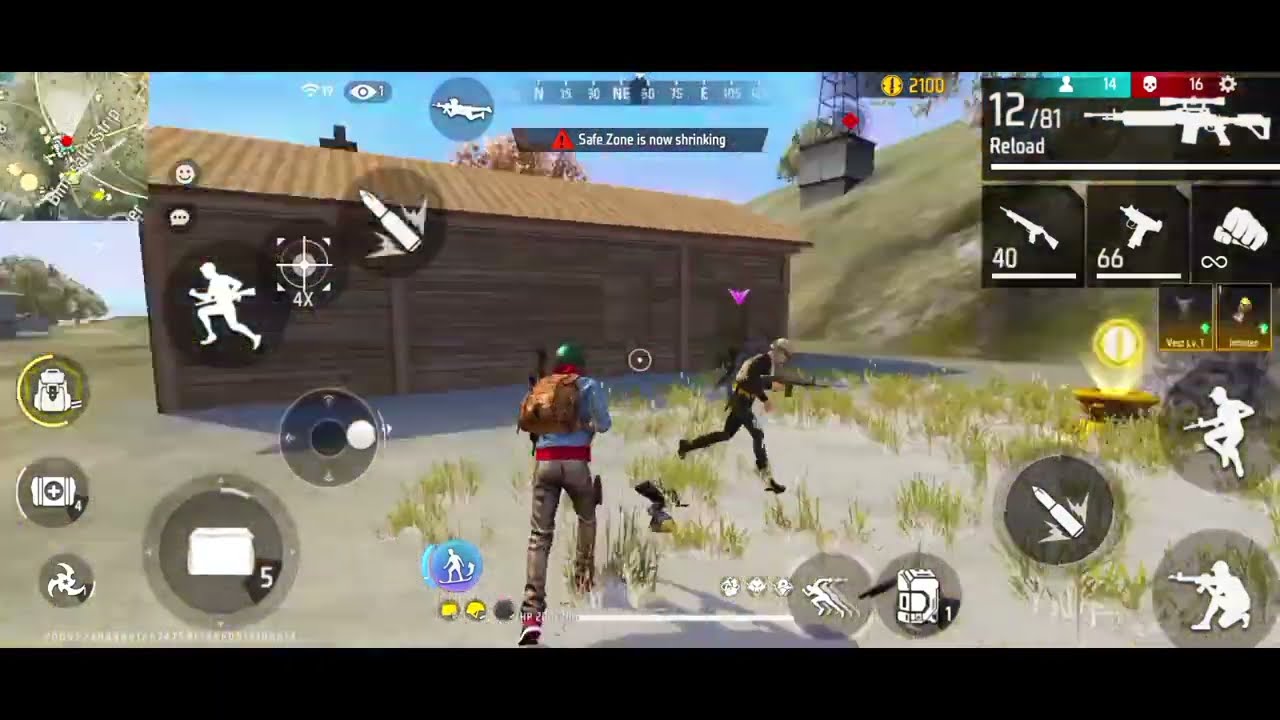 FREE FIRE 🔥 NOOB ENEMY ANDROID GAMEPLAY 😱