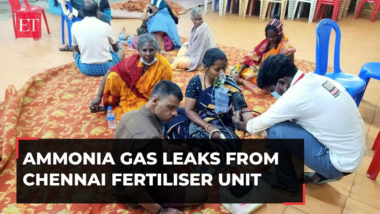 Tamil Nadu: Several hospitalised after Ammonia gas leak from Chennai fertiliser unit