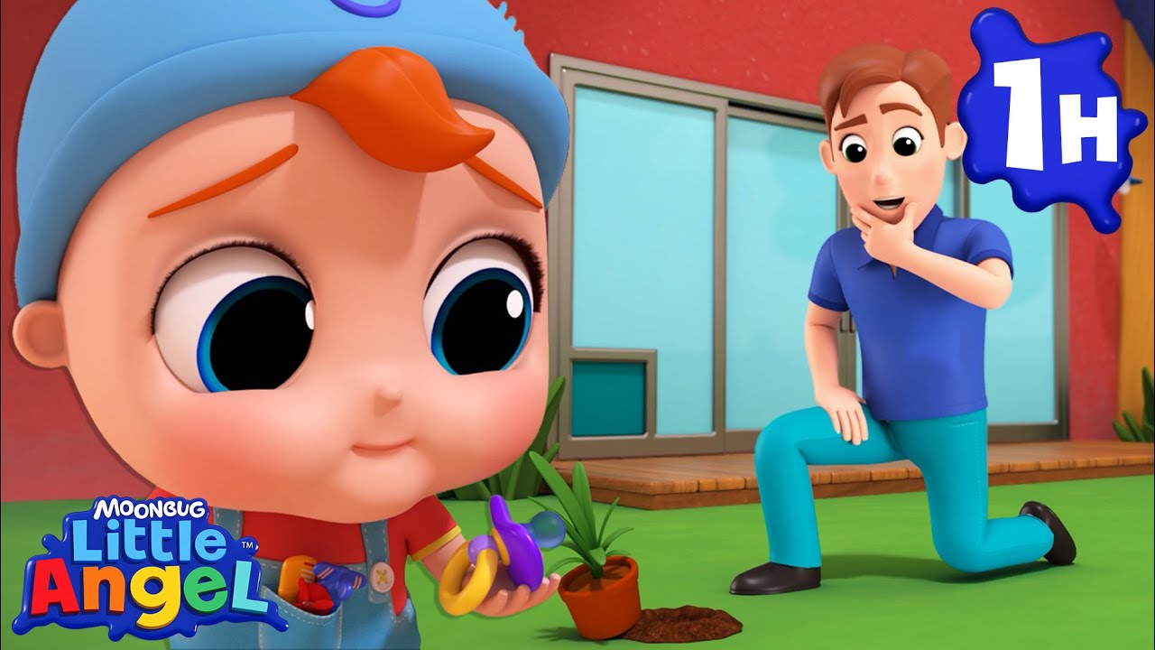Where Is My Suzie? | Little Angel | Super Moms | Nursery Rhymes and kids songs 🌸