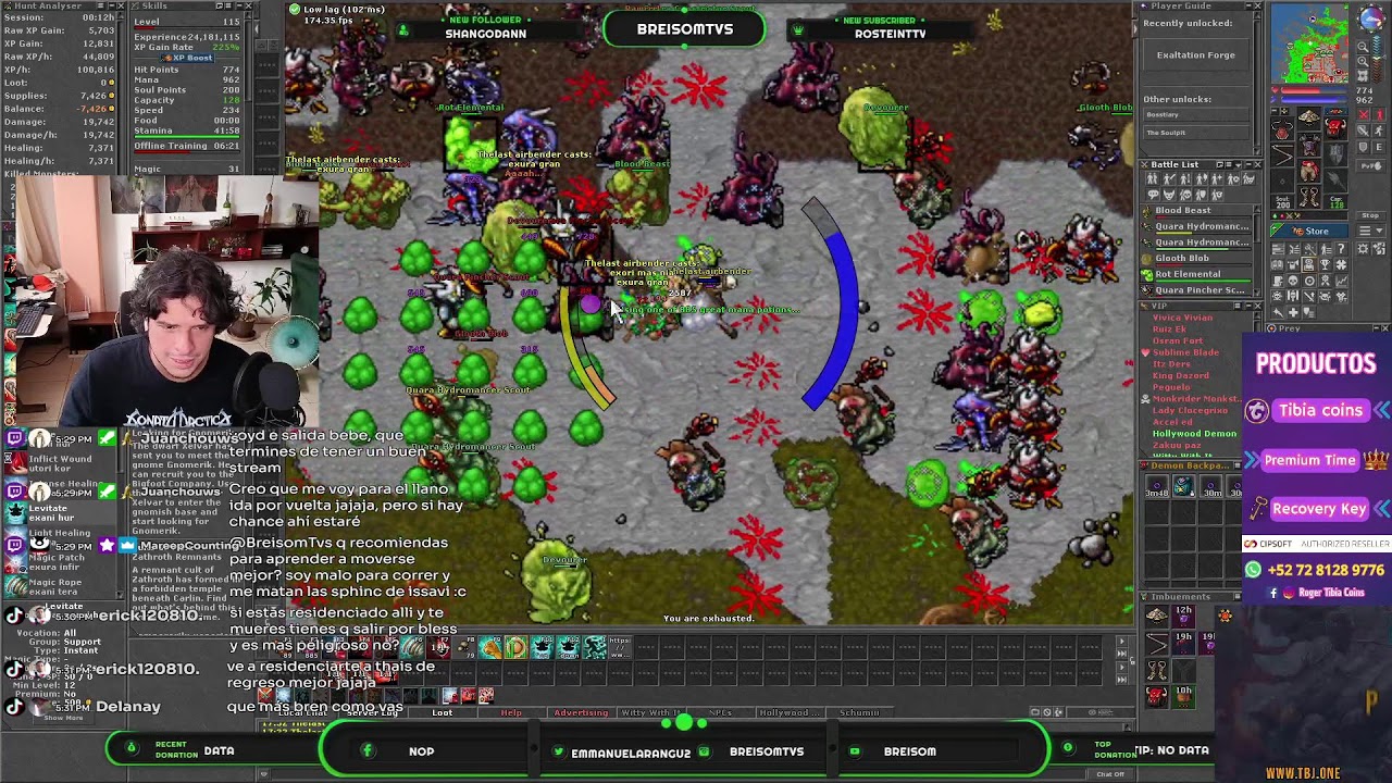 Farming y level up en tibia war quidera wintera!
