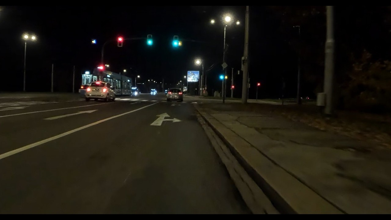 Noční jízda Ostravou - celé video - zajímavé momenty v popisku pod videem