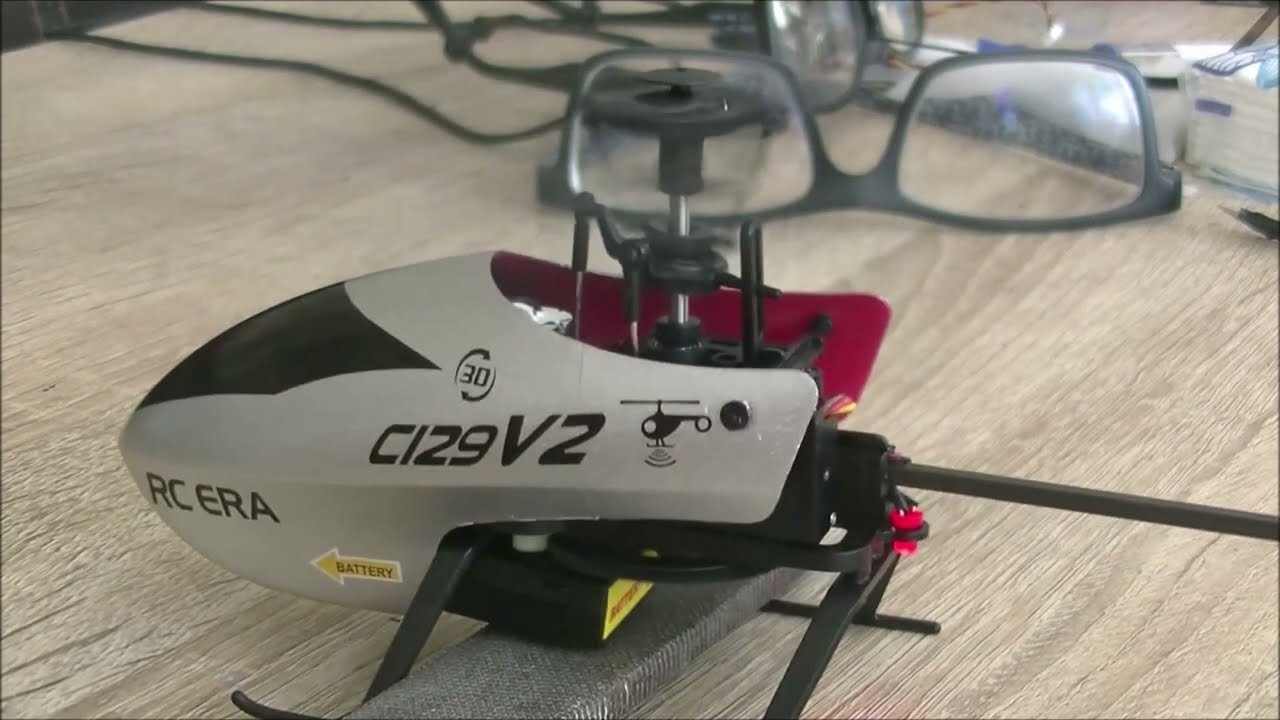 unboxing h&eacute;licopt&egrave;re C129V2 et essai en appartement