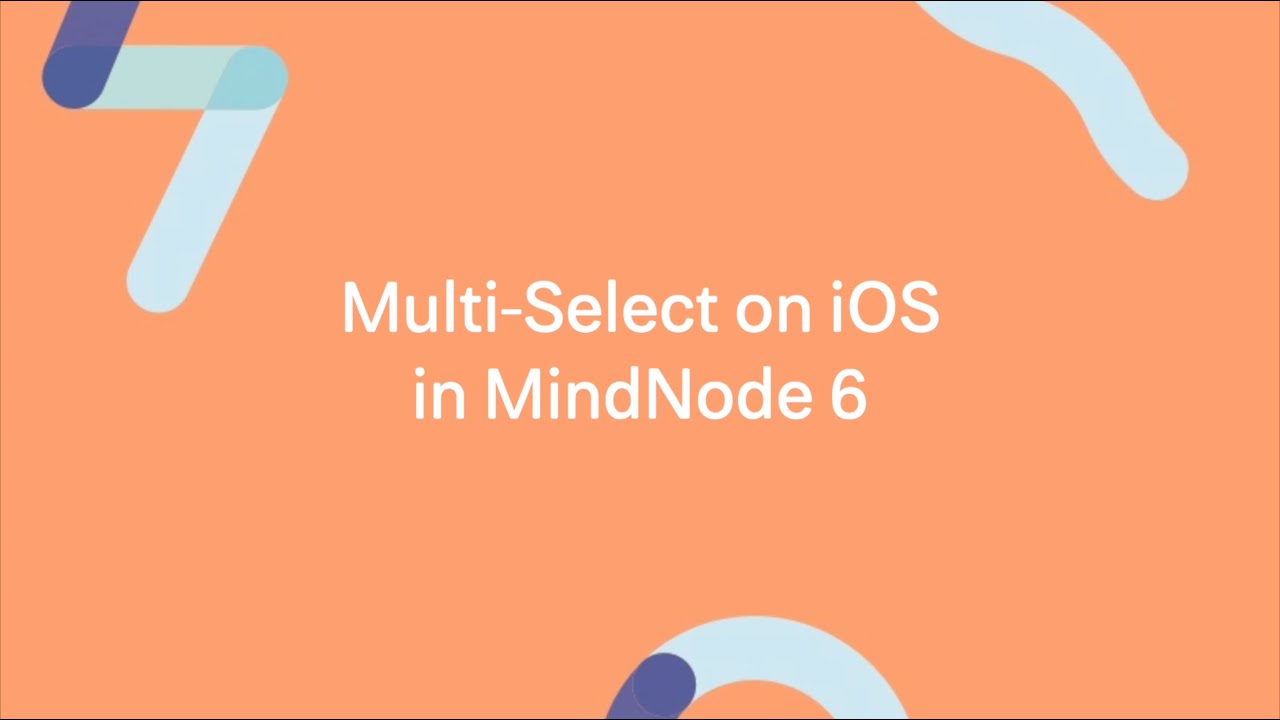 Rubber Band Selection - MindNode 6