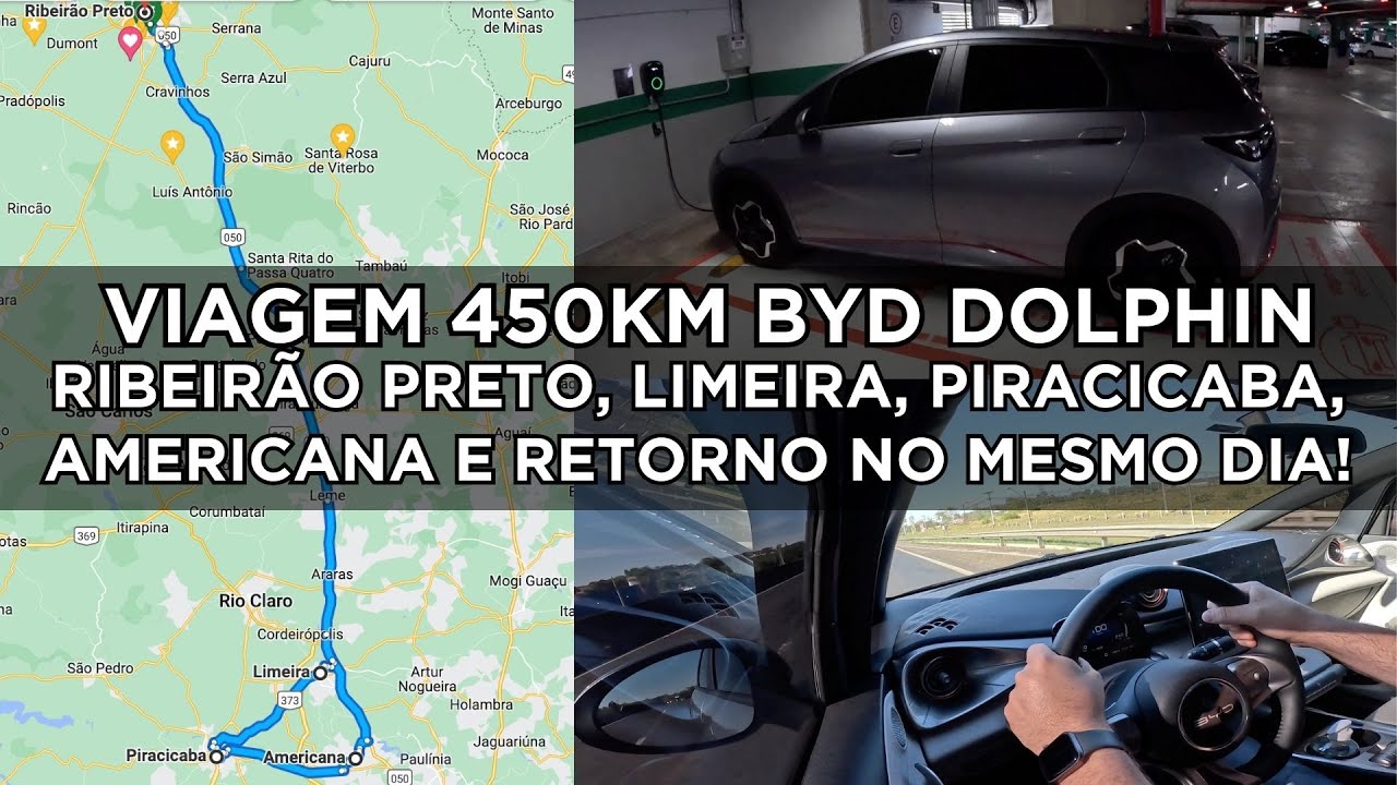 450km em 1 dia de viagem com Byd Dolphin - Carro elétrico - Review - Opinião do Dono
