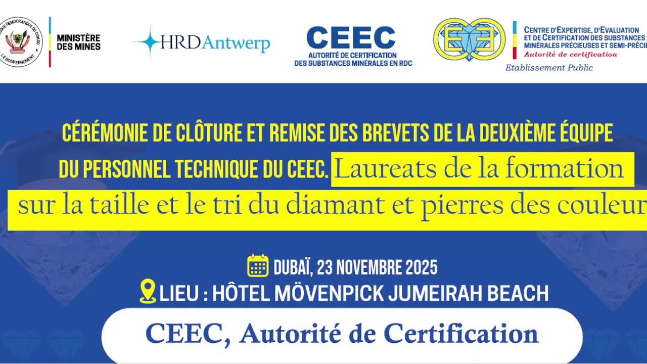 Diffusion en direct de CEEC RDC