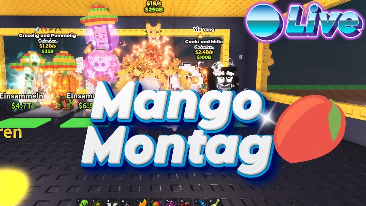 MANGO MONTAG 🥭 in Steal a Brainrot + PvP DUELLE + TRADING 🔴 LIVE