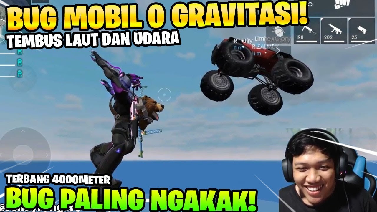 NGAKAK BUG TERBARU MOBIL 0 GRAVITASI! AUTO TERBANG 1 KM! - Garena Free Fire
