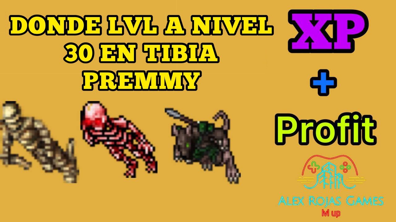 ¿Dónde Levear a Nivel 30? | Todas las Vocaciones | Edron y Kazordoon | Premium Account | Tibia