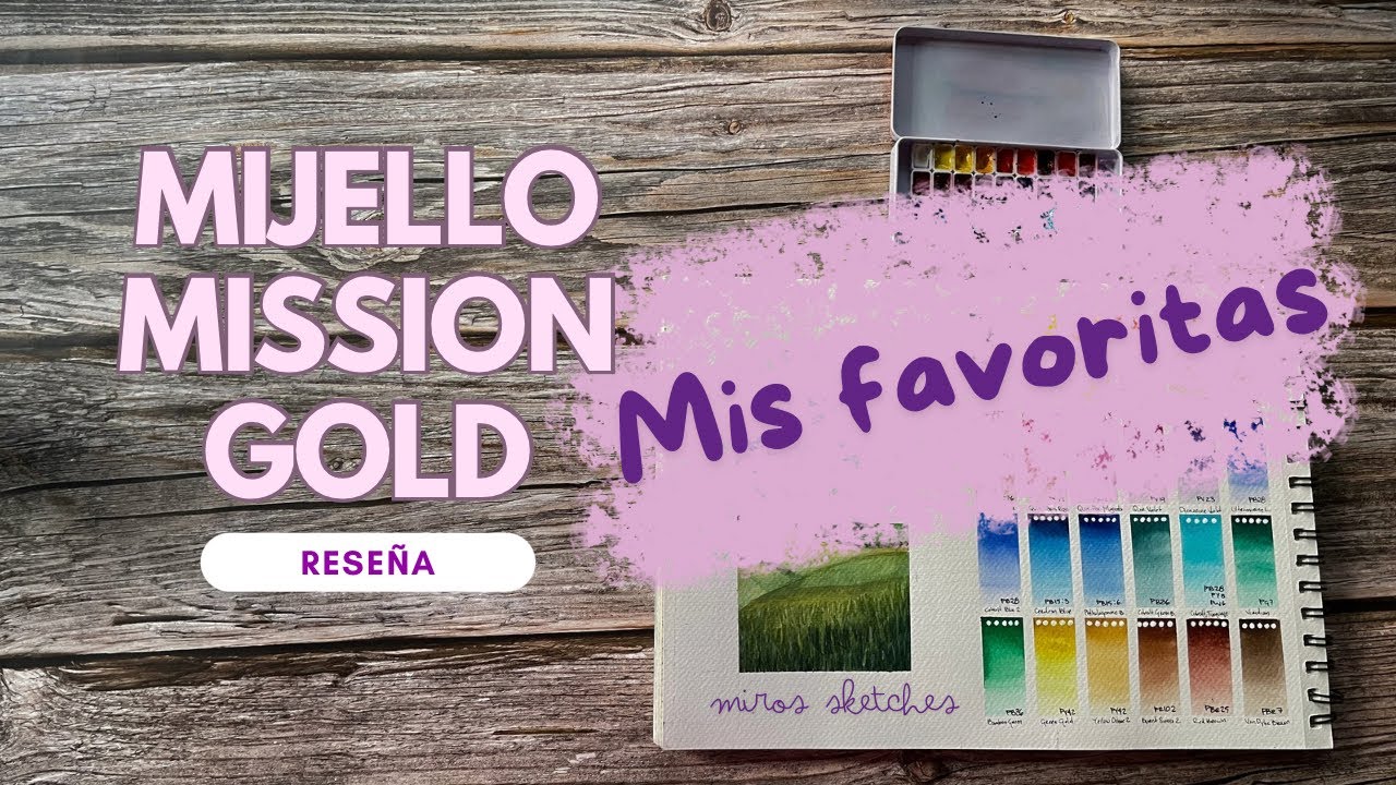 Acuarelas MIJELLO Mission Gold  RESEÑA detallada | Las mejores... hasta ahora