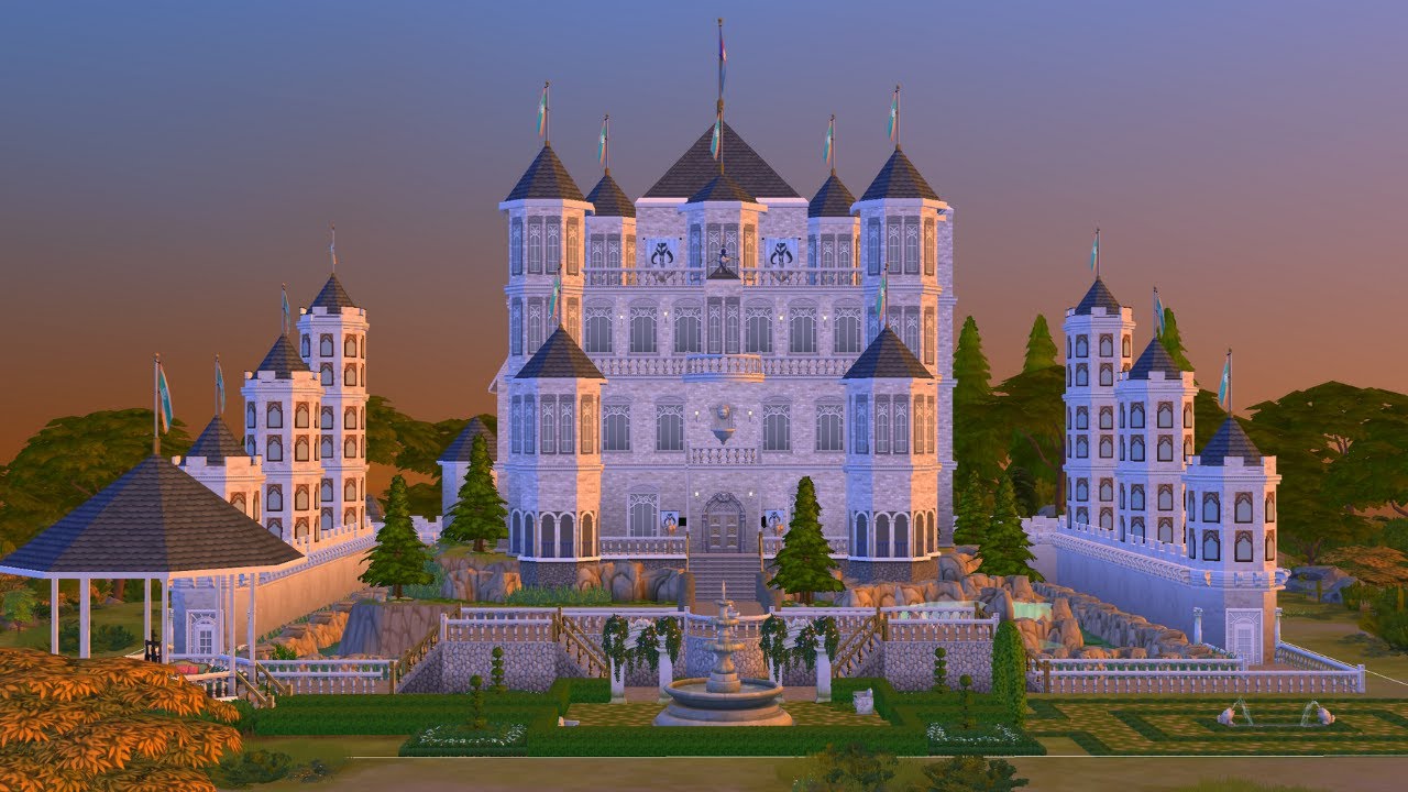 Ocean View Castle | No CC | Sims 4 | Stop Motion | ThePixelSpace