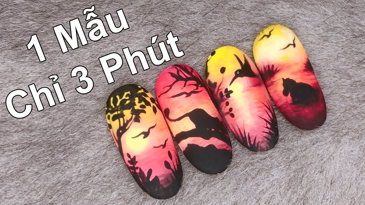 [DESIGN NAIL] послеобеденный пейзажный нейл-арт