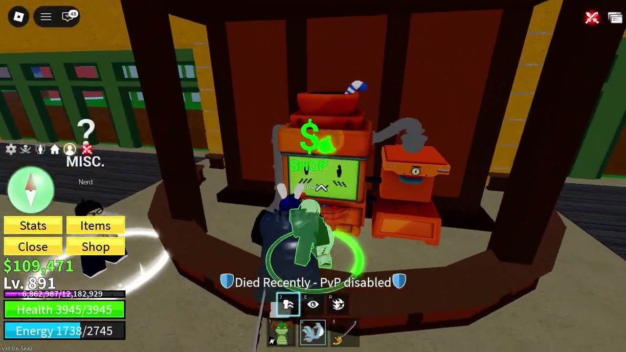Playing Blox Fruits with my Friend Haha