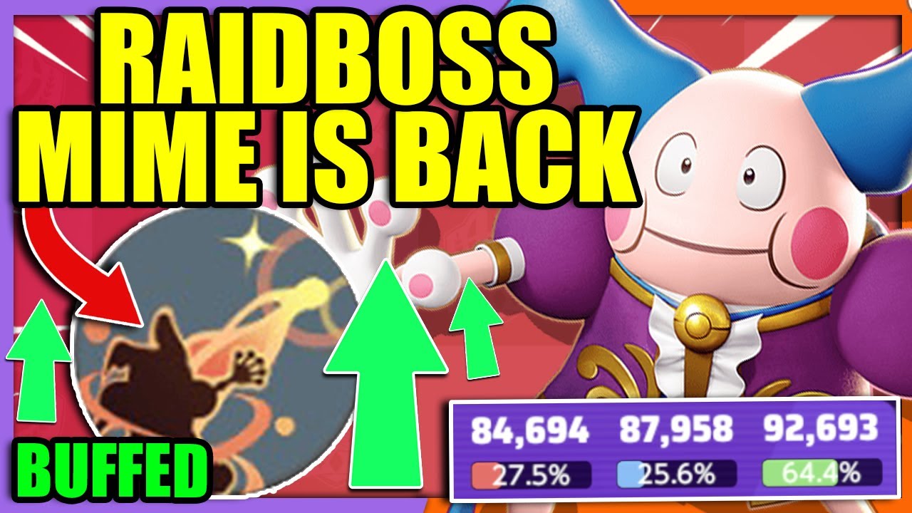 BUFFED POWER SWAP MIME does everything again Triple 80,000!! | Pokemon Unite
