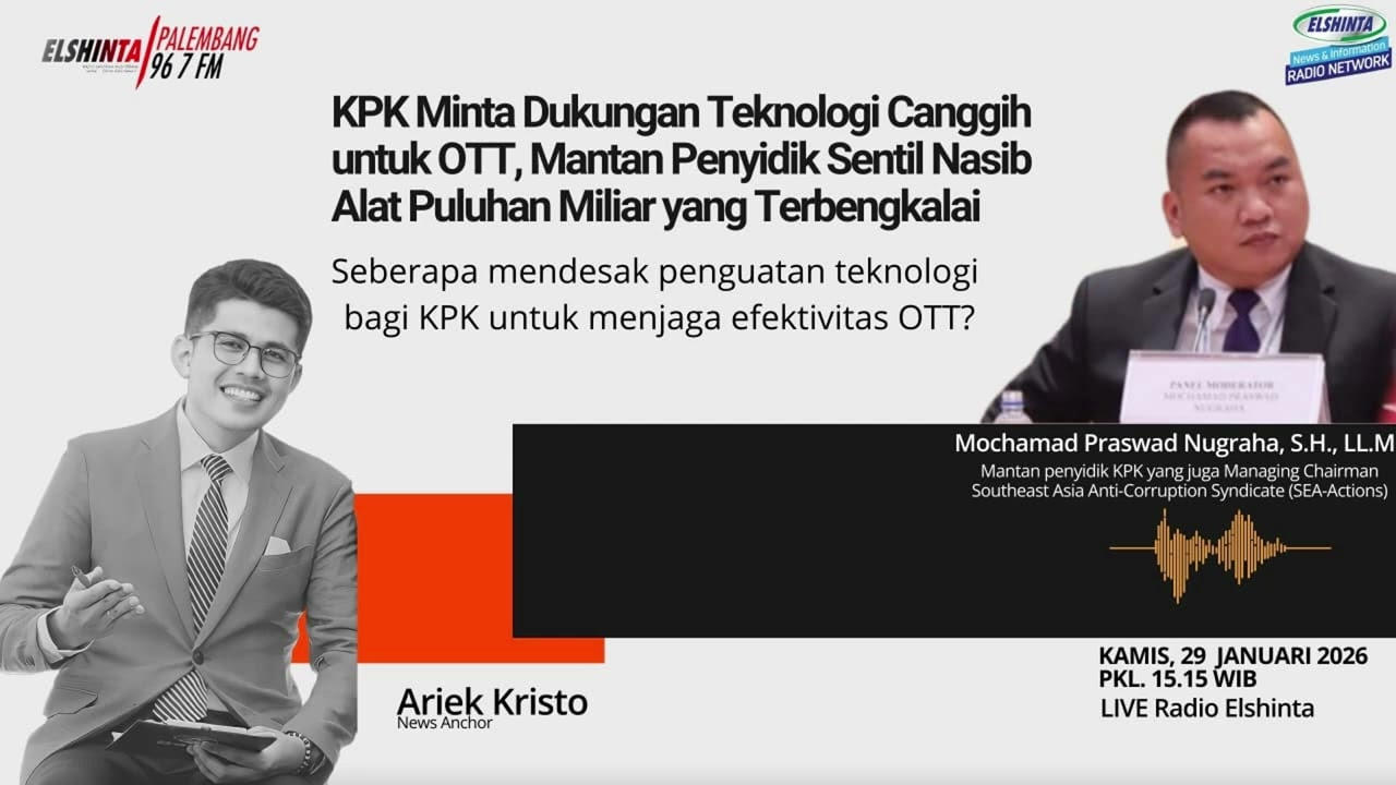 KPK Minta Dukungan Teknologi Canggih untuk OTT