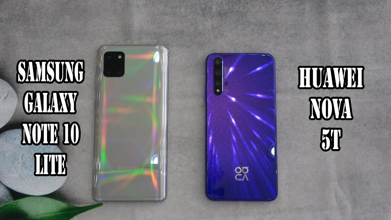 Samsung Galaxy Note 10 Lite vs Huawei nova 5T | SpeedTest and Camera comparison