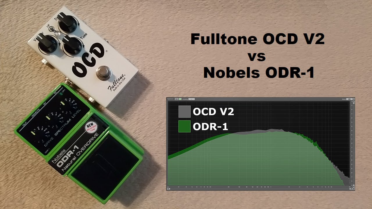 Fulltone OCD V2 vs Nobels ODR-1 (STD mode) Drive&Tone Control Comparison