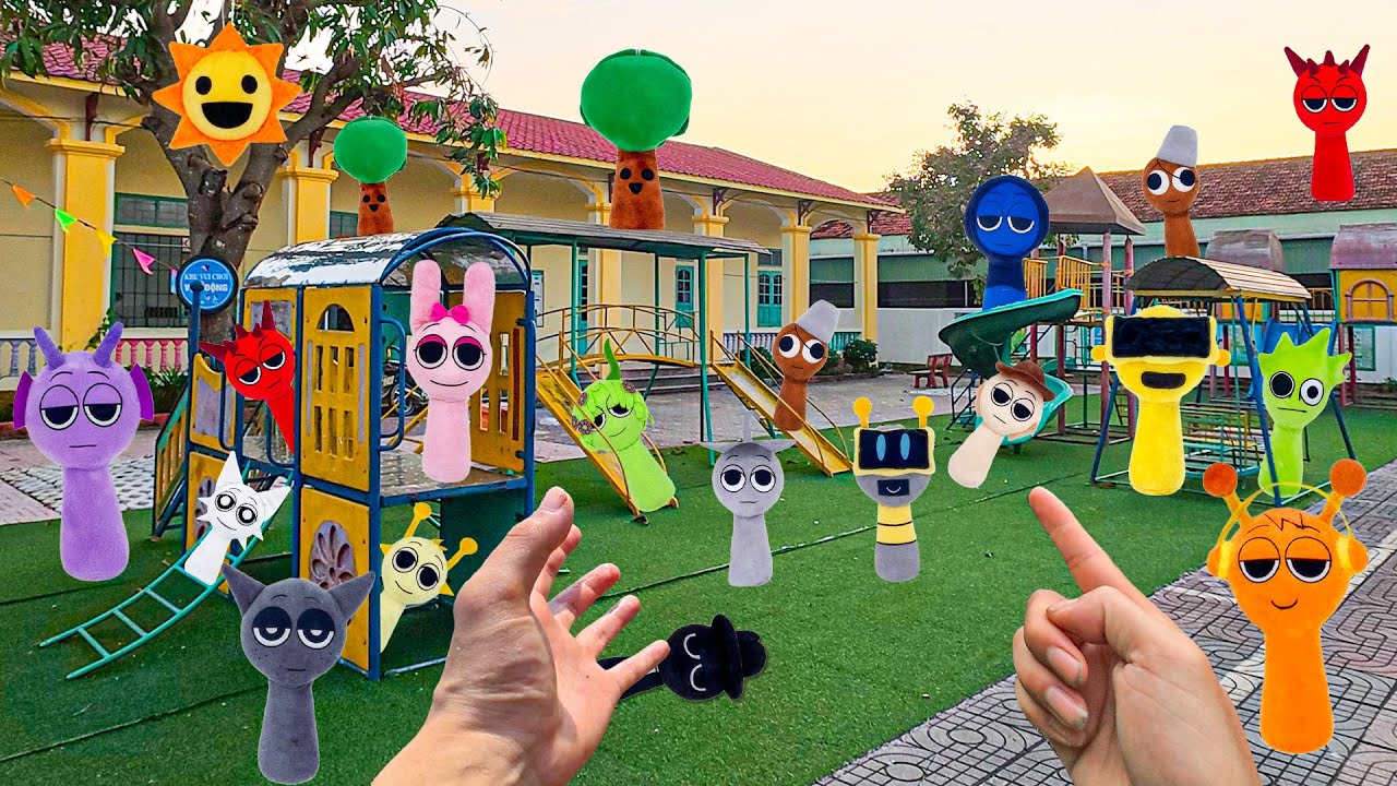 Surprising moment finding Sprunki in the playground – double the fun!
