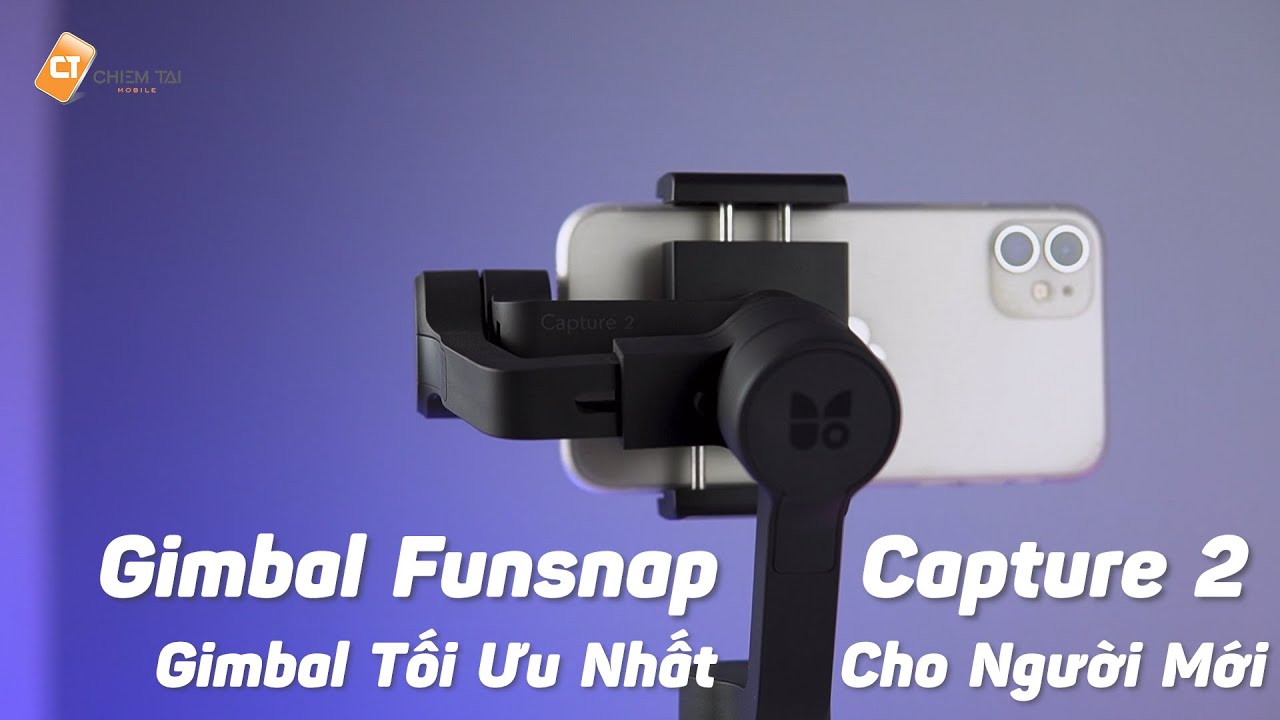 Funsnap Capture 2 - Gimbal Chống Rung Da Dụng Cho Người Mới, Chống Rung Đỉnh, Cứng Cáp